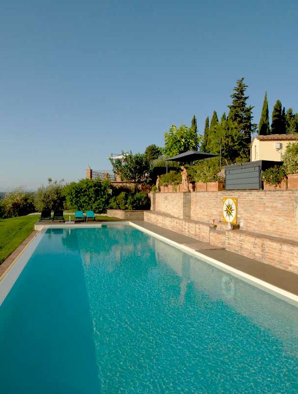 Villa Bellavista swimming pool terrace in a sunny day - Villa rentals by Timeless Tuscany